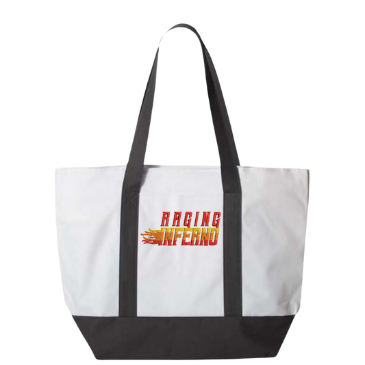 Raging Inferno Embroidered Tote Bag