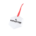 Load image into Gallery viewer, Reputation Hexagonal Glass Ornament
