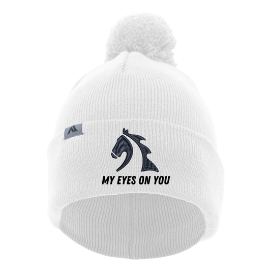 My Eyes On You Beanie with Pom-Pom