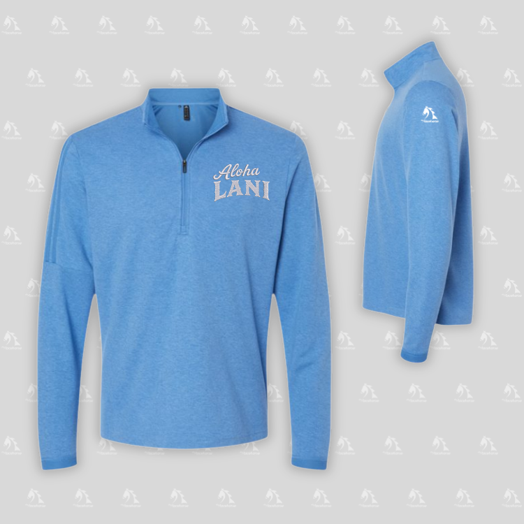Aloha Lani - Adidas Men's 3-Stripes Quarter-Zip Sweater