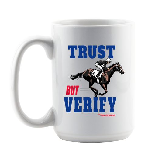 Trust but Verify 15 oz Coffee Cup