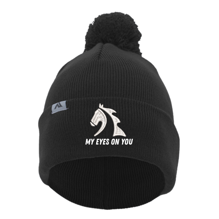 My Eyes On You Beanie with Pom-Pom