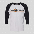 Load image into Gallery viewer, Conviction Unisex 3/4 Sleeve Raglan T-Shirt
