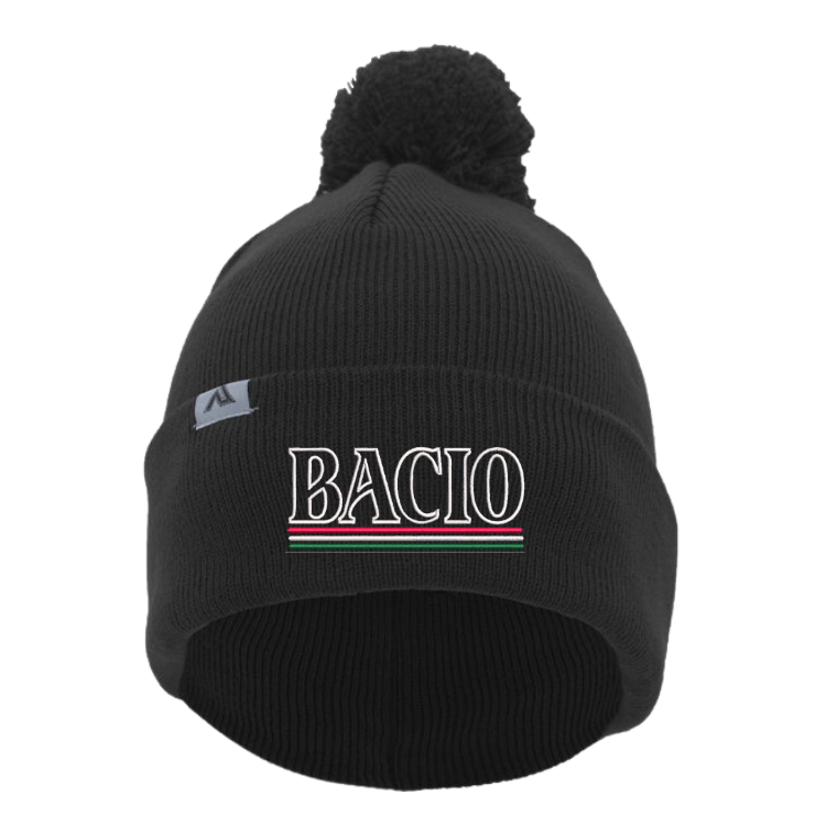 Bacio Beanie with Pom-Pom