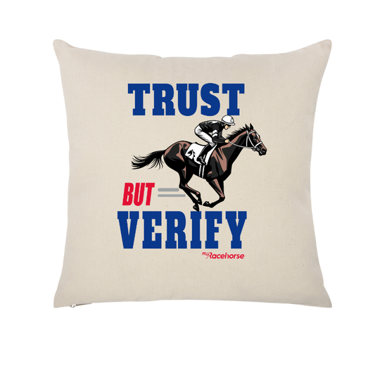 Trust but Verify Throw Pillow Case