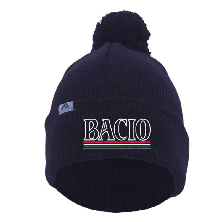 Bacio Beanie with Pom-Pom