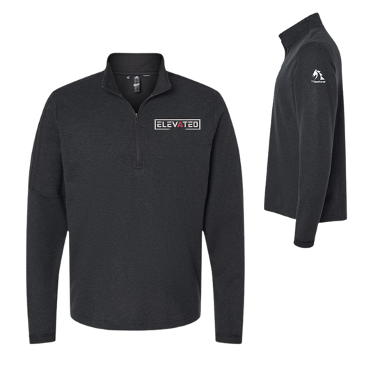 Elevated - Adidas Men's 3-Stripes Quarter-Zip Sweater