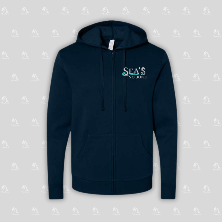 Sea's No Joke Unisex Fleece Zip Hoodie