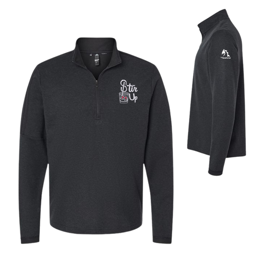 Stir It Up - Adidas Men's 3-Stripes Quarter-Zip Sweater