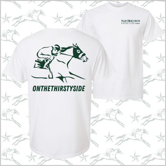 Sam Houston Racing Club Onthethirstyside - Champion Horse Logo Unisex Jersey T-Shirt