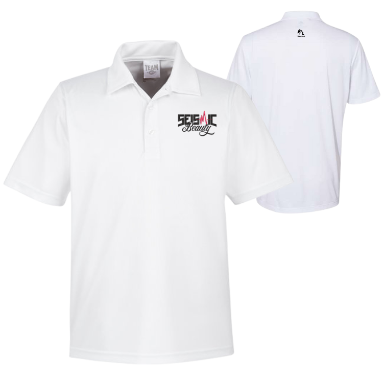 Seismic Beauty Men's Embroidered Polo Shirt