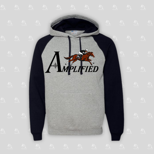 Amplified Men's Raglan Hooded Sweatshirt
