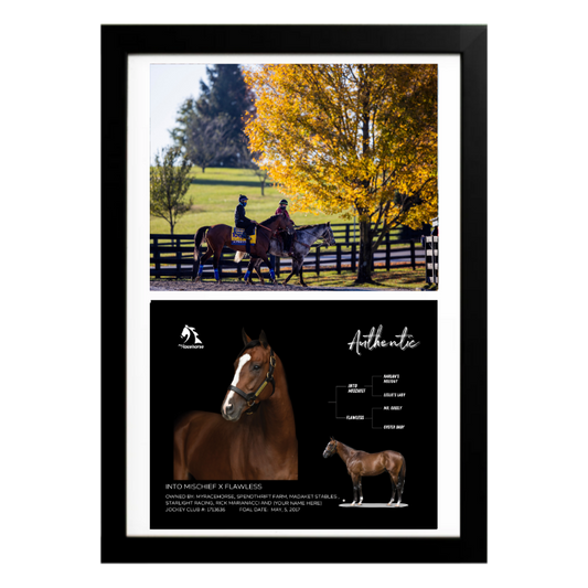 Authentic - Custom Breeders' Cup Win Photo / Owner Photo Collage