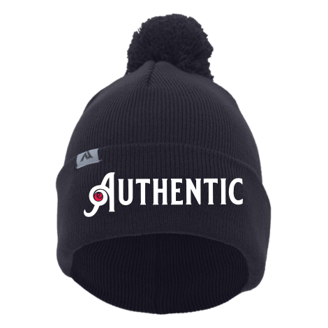 Authentic Collection Beanie with Pom-Pom