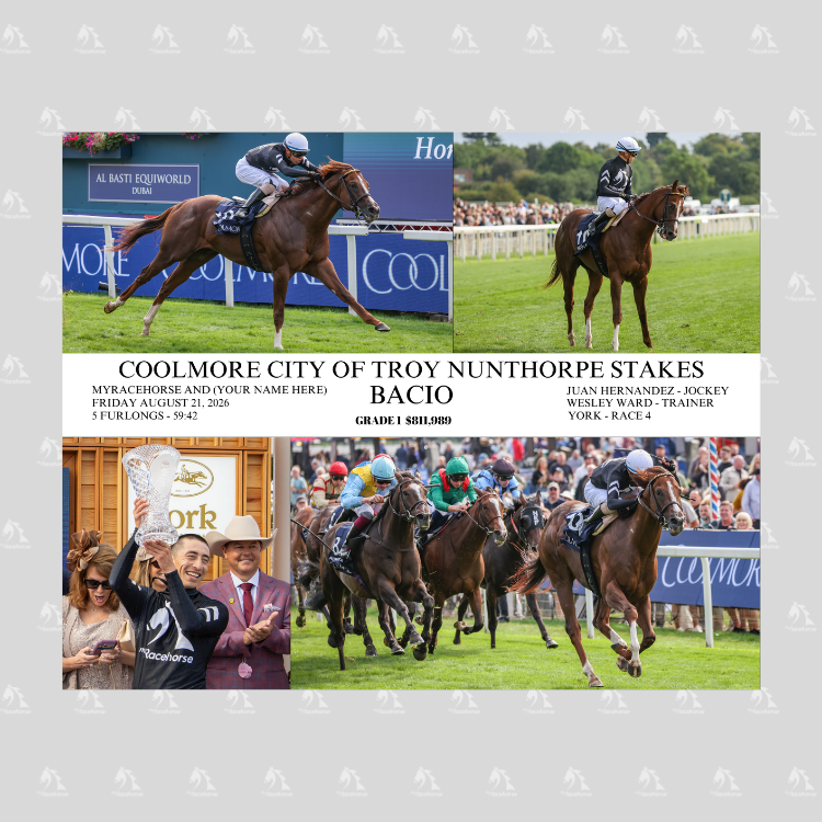 Bacio Nunthorpe Stakes - Custom Winner's Collage Photo