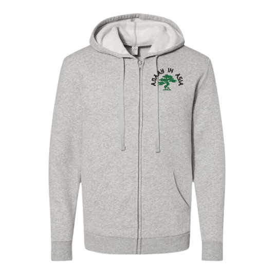 Adaay in Asia Unisex Embroidered Fleece Zip Hoodie