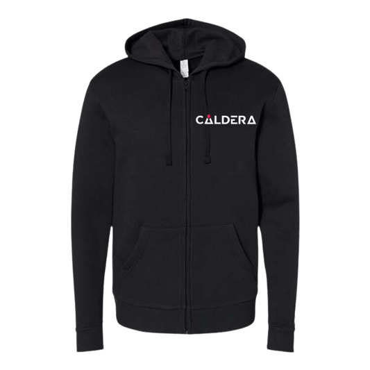 Caldera Unisex Embroidered Fleece Zip Hoodie