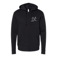 Load image into Gallery viewer, Duke of Love Unisex Embroidered Fleece Zip Hoodie
