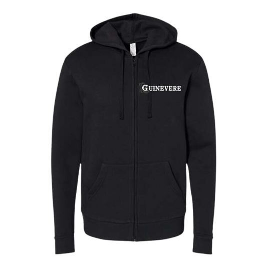 Guinevere Unisex Embroidered Fleece Zip Hoodie