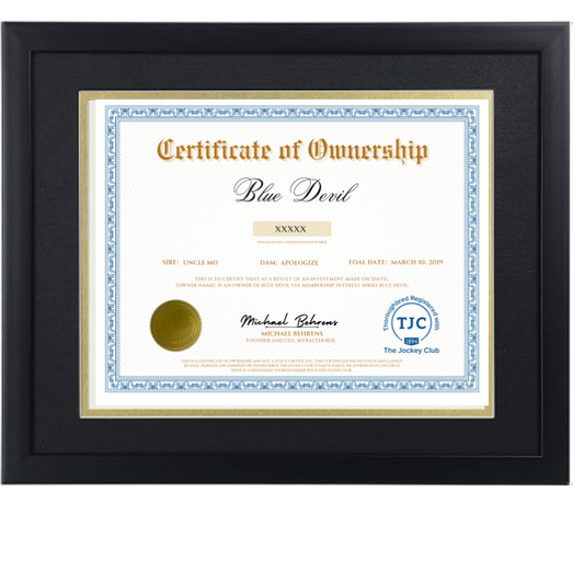Blue Devil Certificate of Ownership