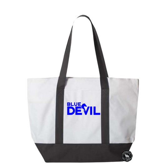 Blue Devil Embroidered Tote Bag