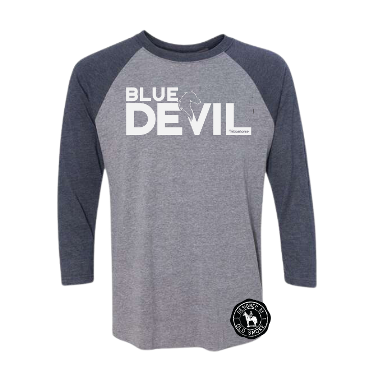 Blue Devil Unisex 3/4 Sleeve Raglan T-Shirt