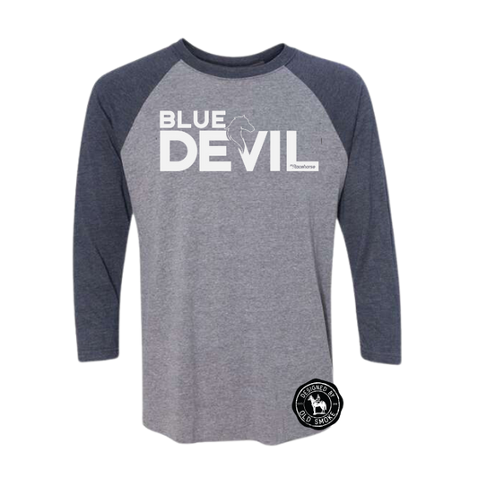 Blue Devil 3/4 Sleeve Raglan T-Shirt