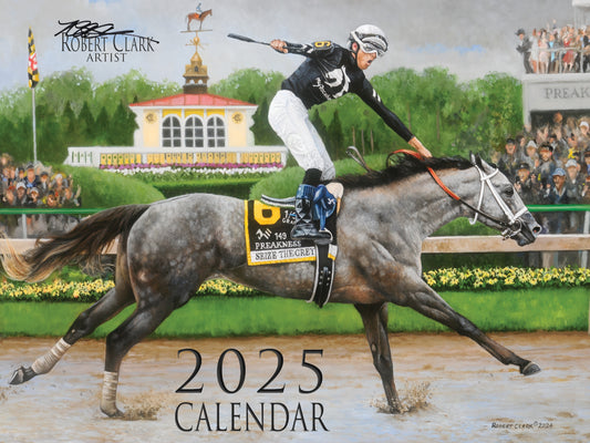 Robert Clark 2025 Calendar featuring Seize the Grey - Preakness Win