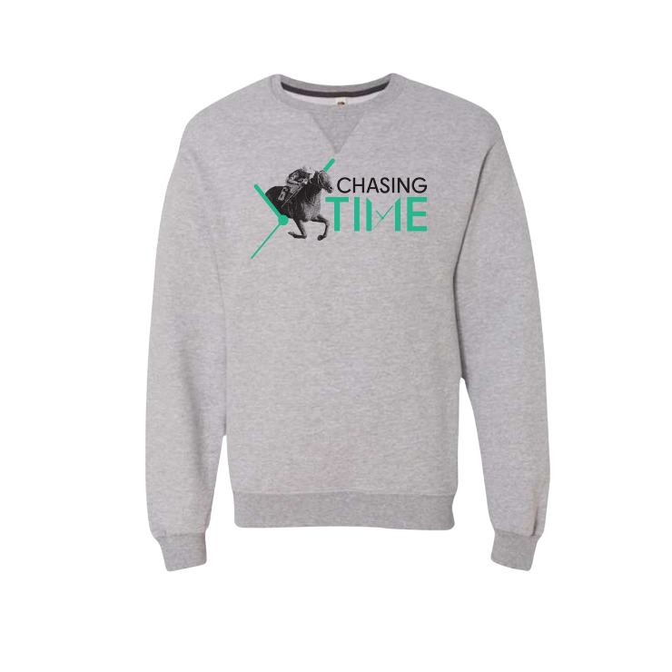 Chasing Time Crossing the Wire Crewneck Sweatshirt