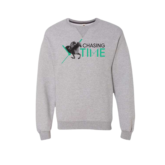 Chasing Time Crossing the Wire Crewneck Sweatshirt
