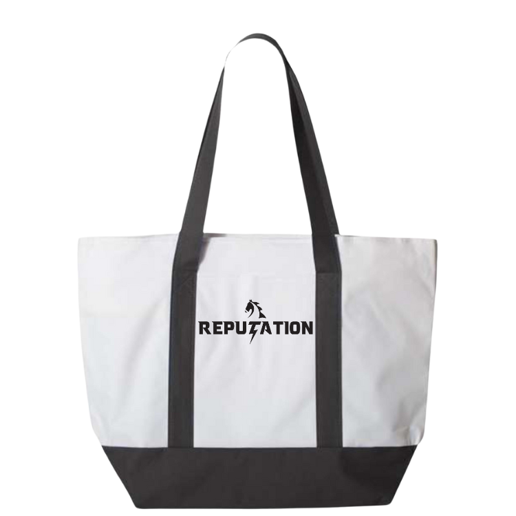 Reputation Embroidered Tote Bag