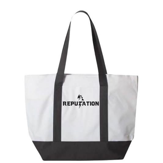 Reputation Embroidered Tote Bag