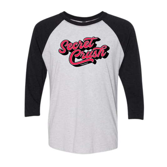 Secret Crush 3/4 Raglan T Shirt