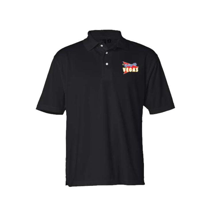 Going to Vegas Men's Embroidered Polo Shirt