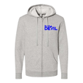 Load image into Gallery viewer, Blue Devil Unisex Embroidered Fleece Zip Hoodie
