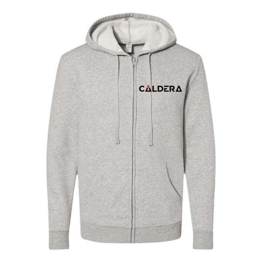 Caldera Unisex Embroidered Fleece Zip Hoodie