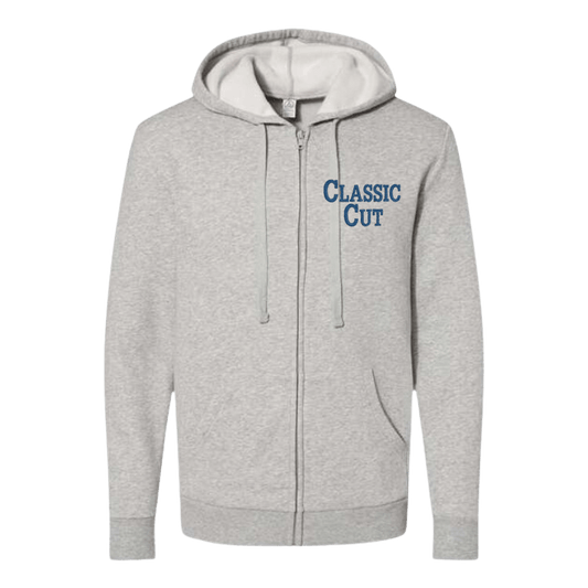 Classic Cut Unisex Embroidered Fleece Zip Hoodie