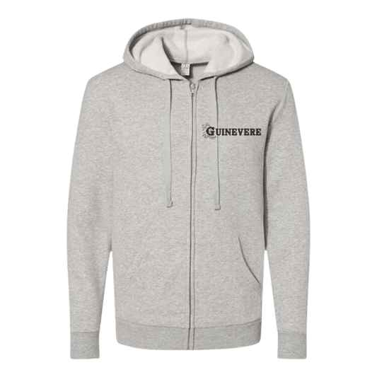 Guinevere Unisex Embroidered Fleece Zip Hoodie