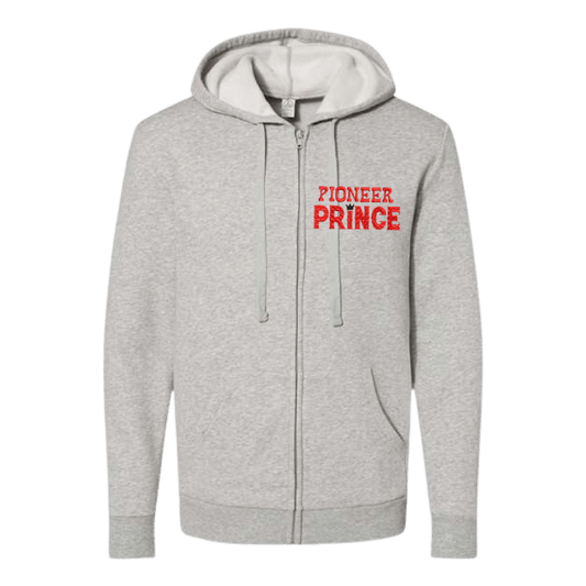 Pioneer Prince Unisex Embroidered Fleece Zip Hoodie