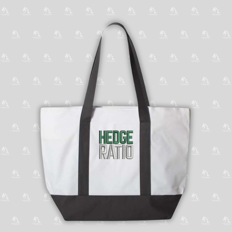 Hedge Ratio Embroidered Tote Bag