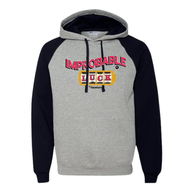 Improbable Luck Raglan Hooded Sweatshirt