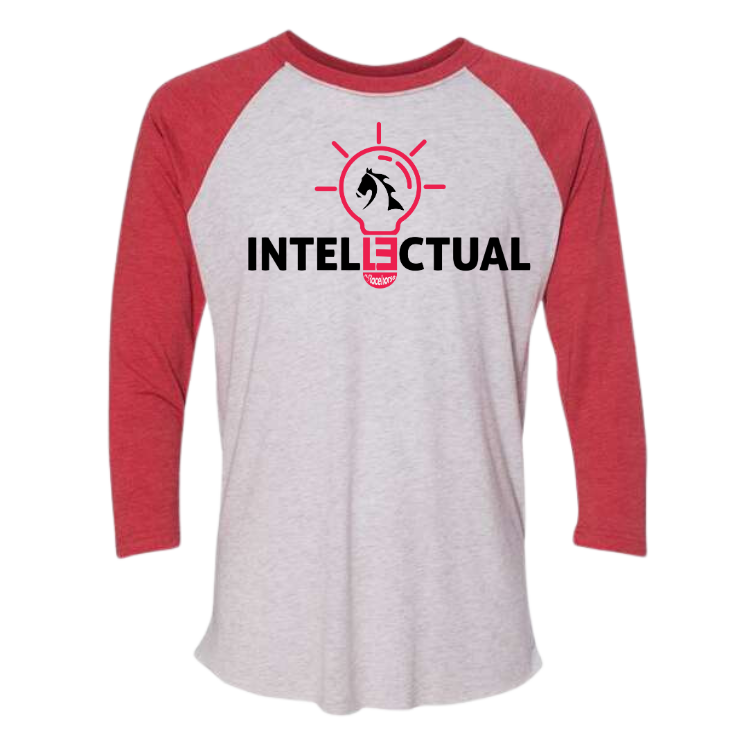 Intellectual Unisex 3/4 Sleeve Raglan T-Shirt