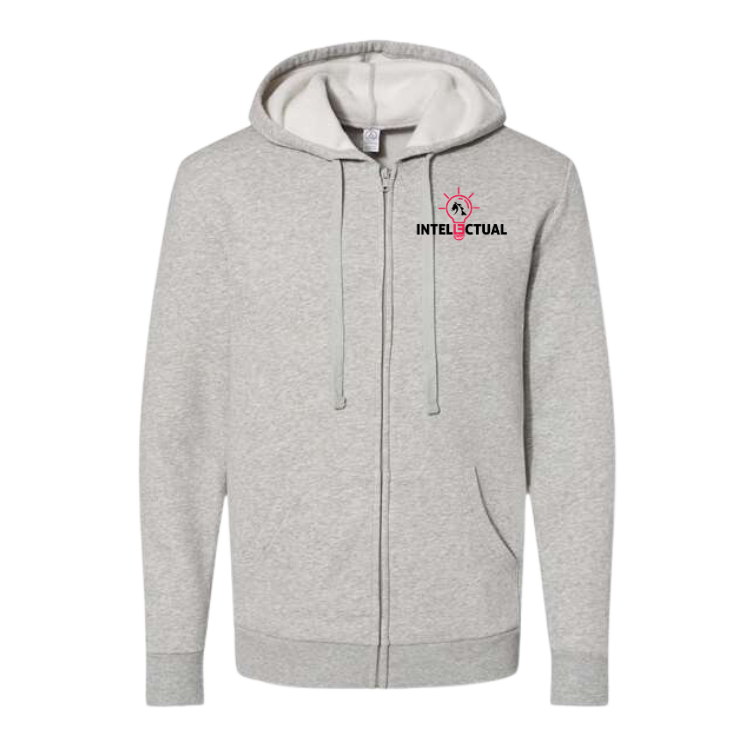 Intellectual Unisex Fleece Zip Hoodie