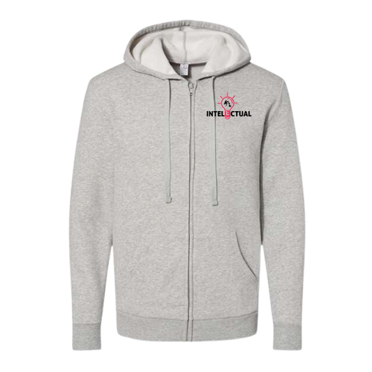 Intellectual Unisex Fleece Zip Hoodie