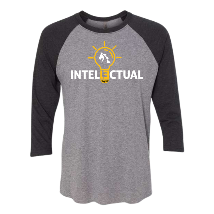 Intellectual Unisex 3/4 Sleeve Raglan T-Shirt