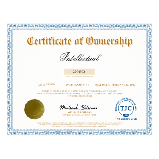 Intellectual Certificate of Ownership