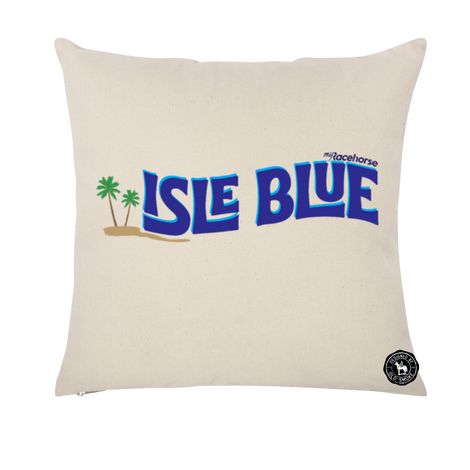 Isle Blue Throw Pillow Case