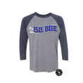 Load image into Gallery viewer, Isle Blue 3/4 Sleeve Raglan T-Shirt
