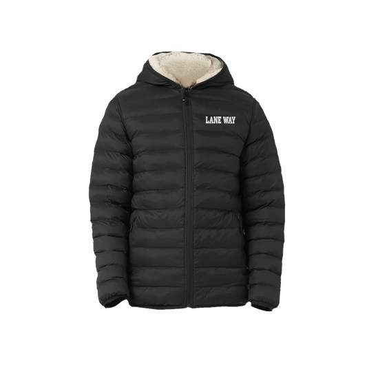 Lane Way Men's Sherpa Lined Jacket - Black