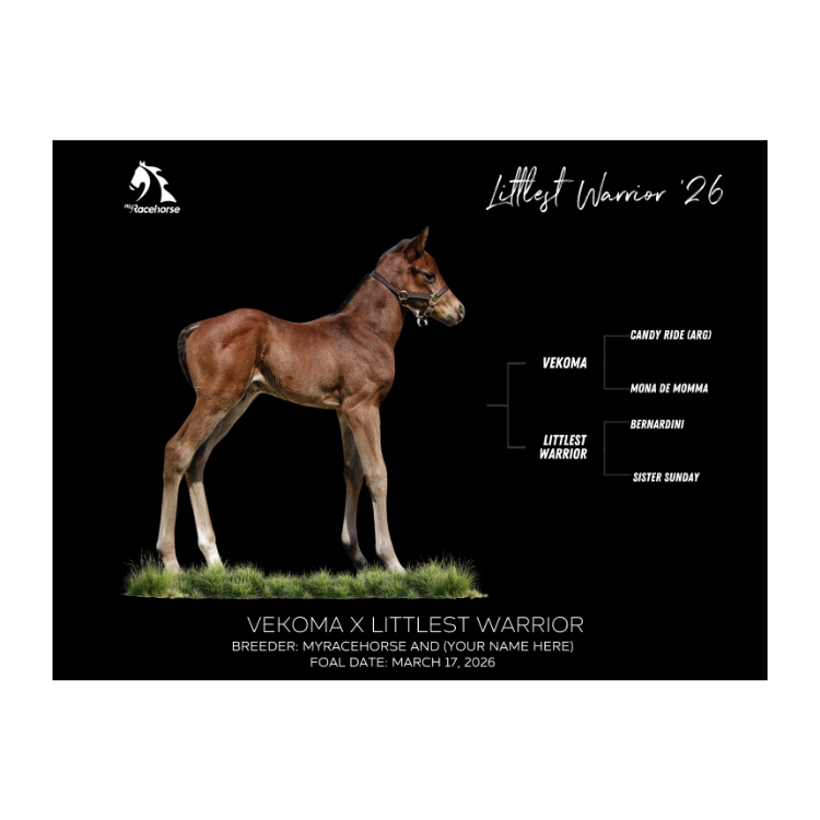 Vekoma X Littlest Warrior '26 - Breeder's Photo